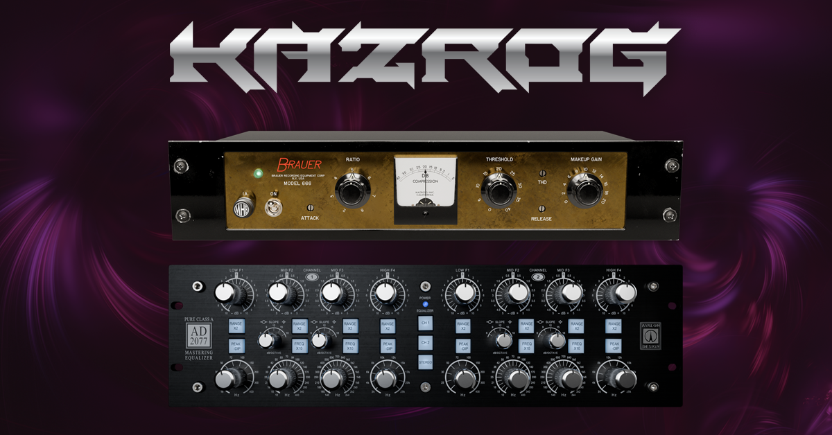 Kazrog — Clipper, Compressor, EQ & Amp Sim Plugins | VST/AU/AAX